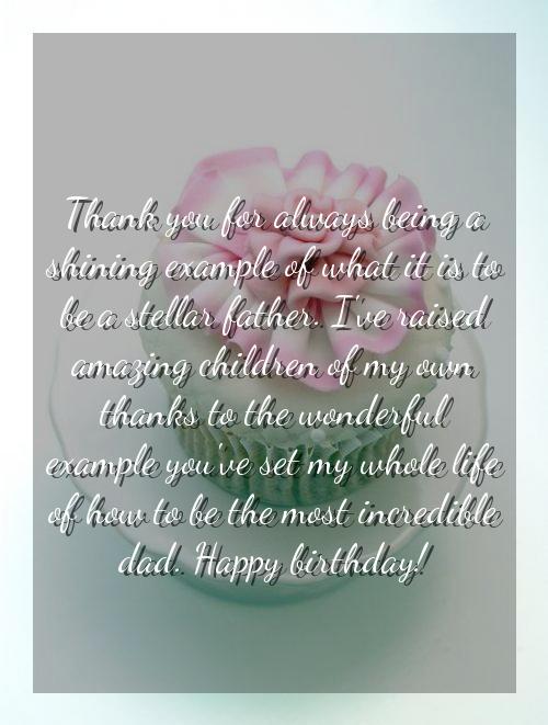 thank you message for birthday wishes to father